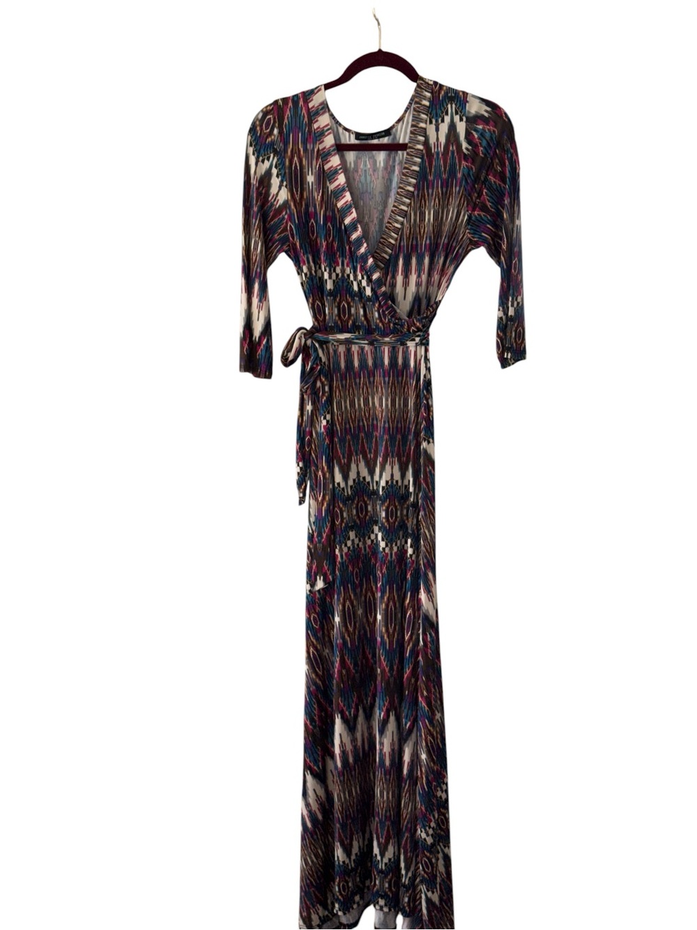Janette Fashion New York
Multicolor Geometric V-Neck
Wrap Maxi Dress L